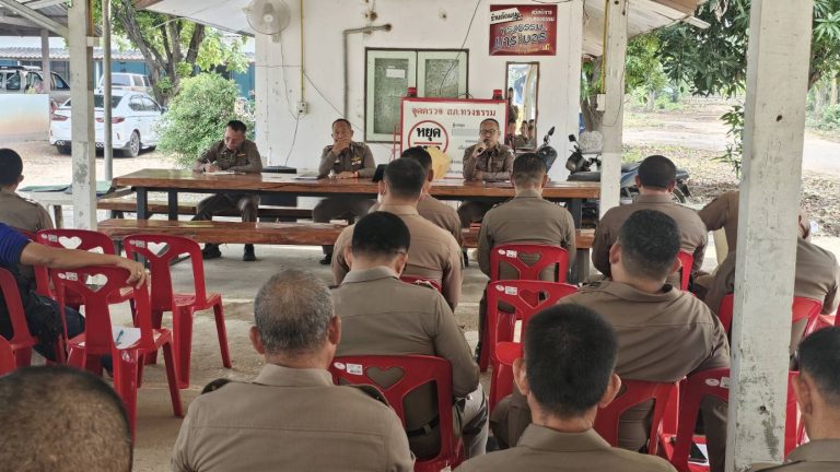 กิจกรรมที่ ๕ สถานีตำรวจภูธรทรงธรรม ได้ดำเนินการประชุมการขับเคลื่อนการประเมินคุณธรรมและความโปร่งใสในการดำเนินงานของหน่วยงานภาครัฐ (Integrity and Transparency Assessment: ITA) ของสถานีตำรวจ ประจำปีงบประมาณ พ.ศ.๒๕๖๘