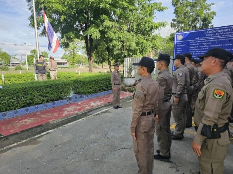พ.ต.ท.สุธรรม อ้นอินทร์ สวญ.สภ.ทรงธรรม ตรวจสอบความพร้อมชี้แจงการปฏิบัติหน้าที่